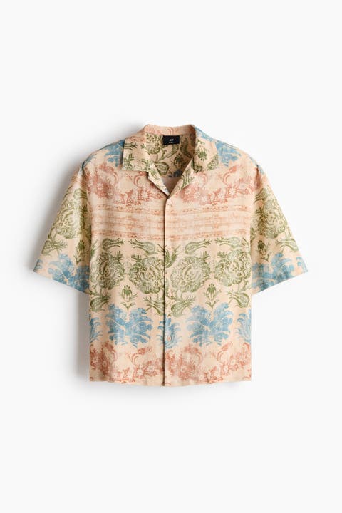Regular Fit Patterned Resort Shirt