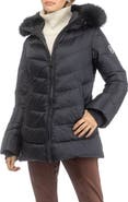 GORSKI Apres-Ski Mid Jacket With Detachable Genuine Shearling Hood Trim