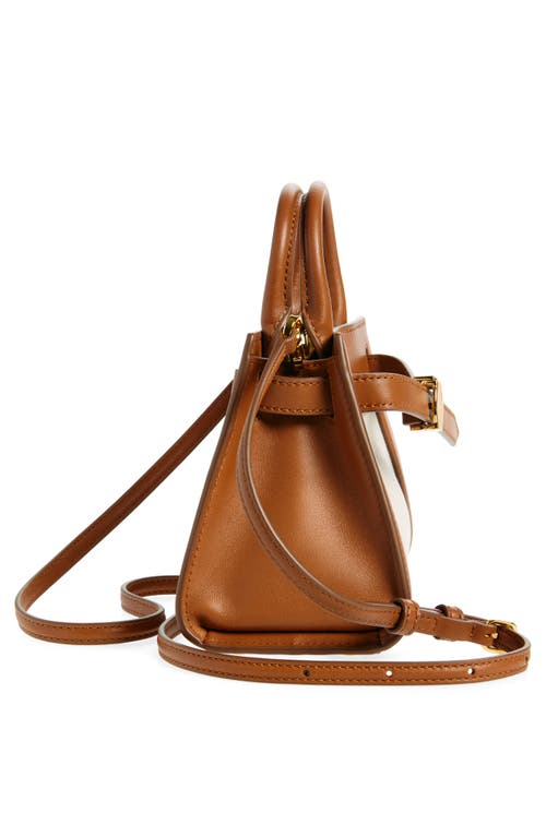 VERONICA BEARD VERONICA BEARD MINI DASH CANVAS & LEATHER TOP HANDLE BAG