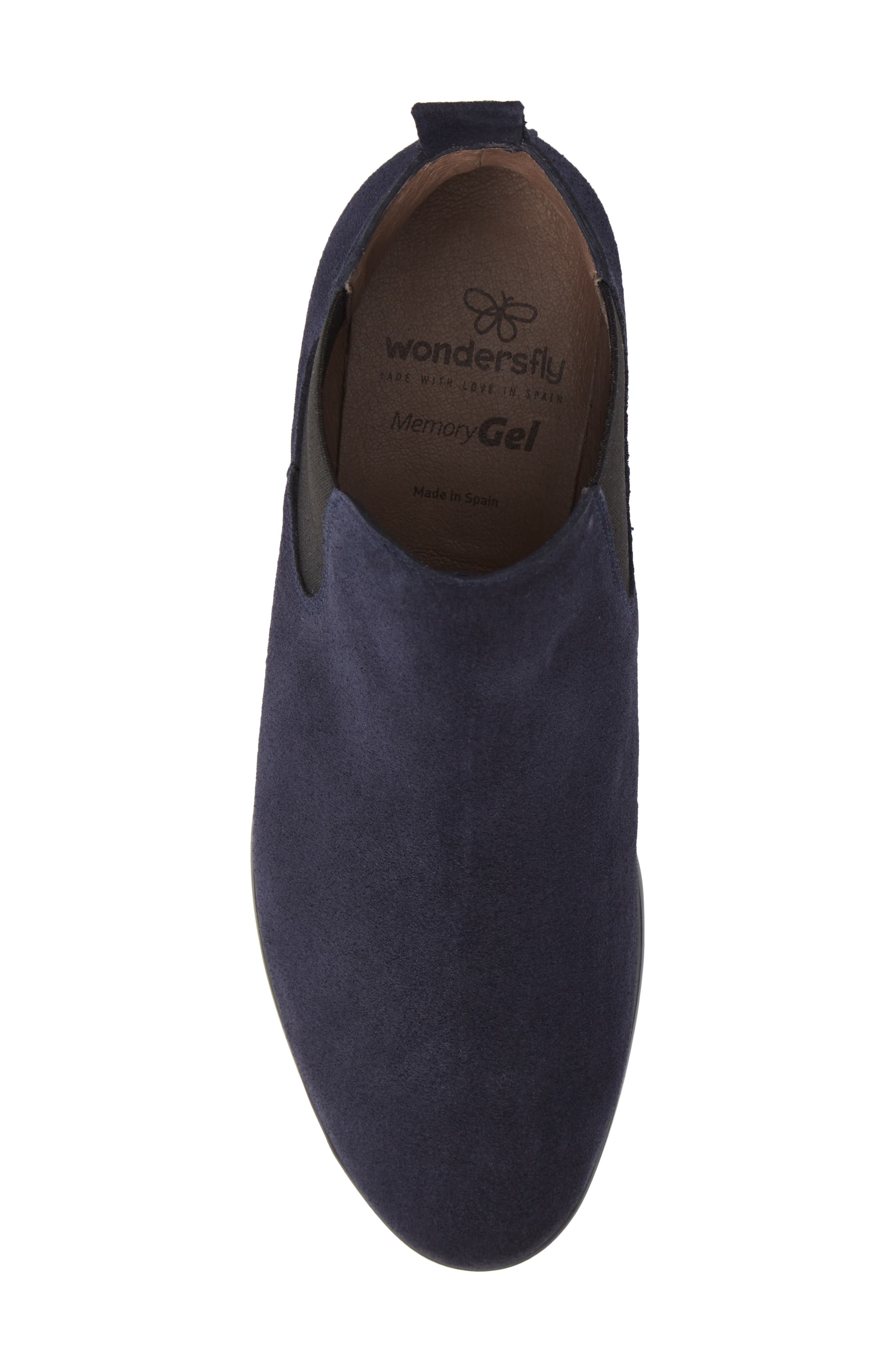 Wonders Slip-On Chelsea Boot, Alternate, color, Navy Suede