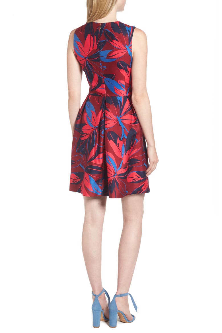 Autumn Bloom Love Circle Dress, Alternate, color, PLUM MULTI