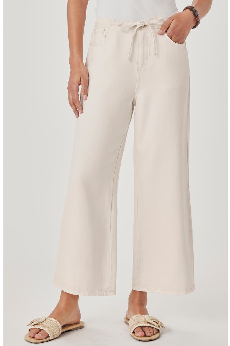 Lounge Wide Leg Crop Jeans, Main, color, MOONSTONE WHITE
