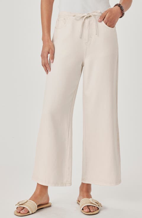 Lounge Wide Leg Crop Jeans