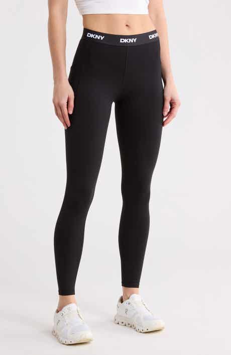 DKNY Logo Elastic Full Length Tights