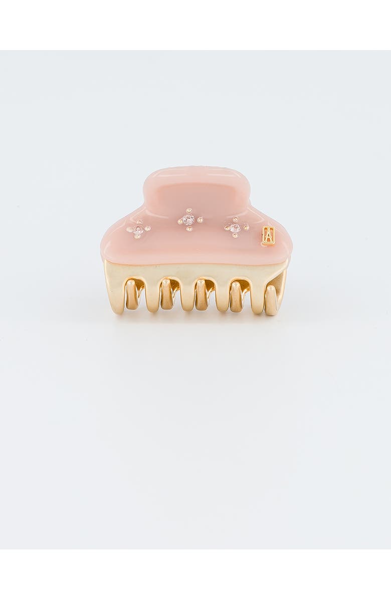 Alexandre de Paris Vendome Soleil Levant Acetate And Crystals Hair Claw Clip, Main, color, Pink