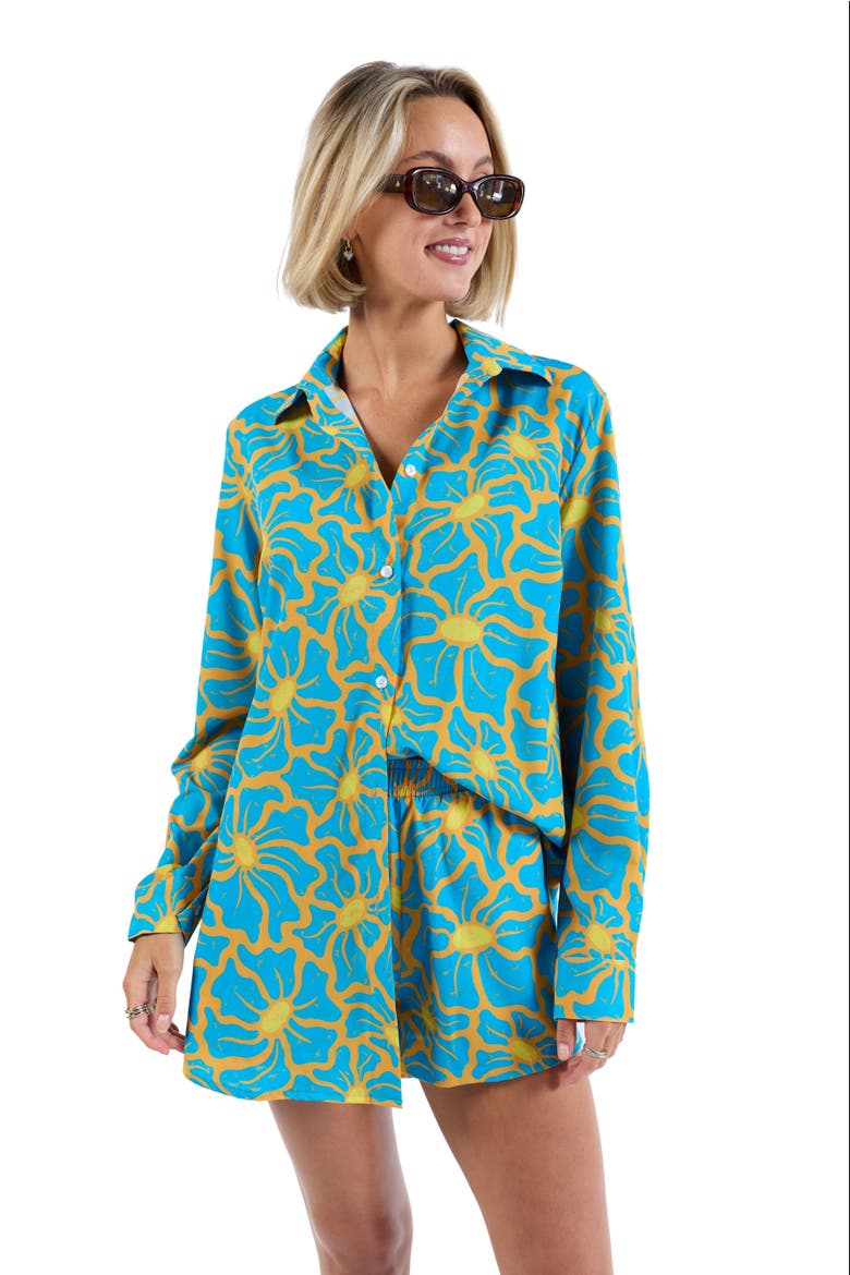The 1979 - Women's Long Sleeve Resort Shirt, Alternate, color, Teal