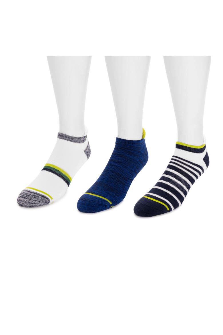 Cotton Ankle Compression Socks, 3 Pair Pack, Alternate, color, Blue