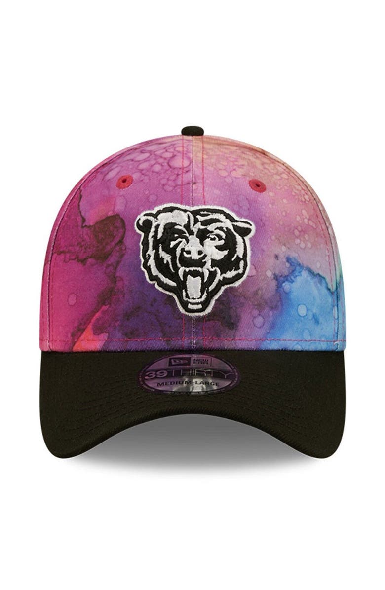 New Era Men's New Era Pink/Black Chicago Bears 2022 NFL Crucial Catch 39THIRTY Flex Hat, Alternate, color, 
