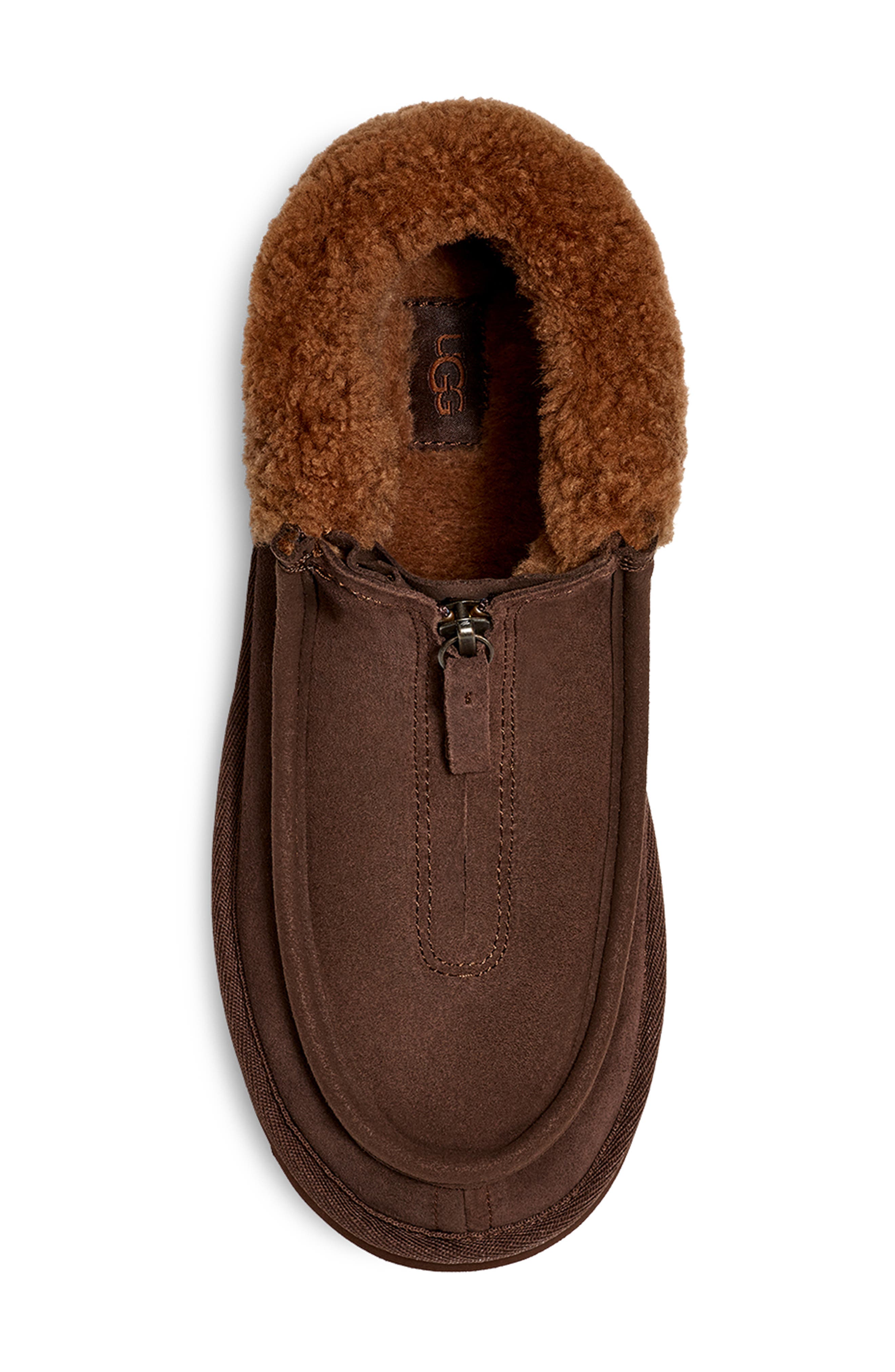 Funkarra Genuine Shearling Bootie, Alternate, color, BURNT CEDAR