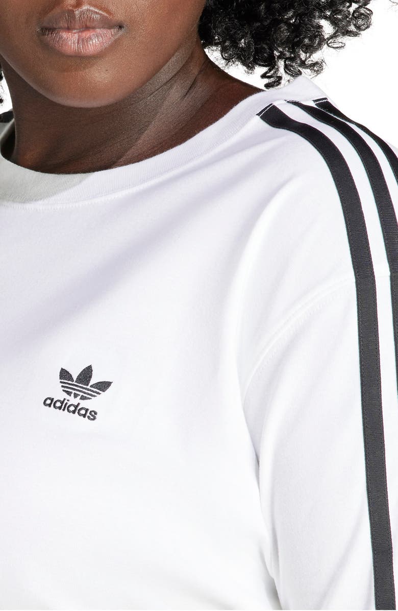 adidas Adicolor 3-Stripes T-Shirt, Alternate, color, White