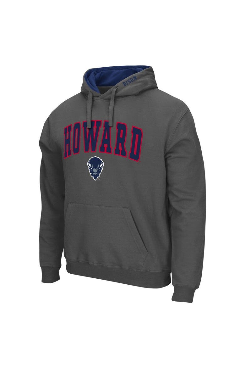Men's Colosseum Gray Howard Bison Isle Pullover Hoodie, Alternate, color, Gray