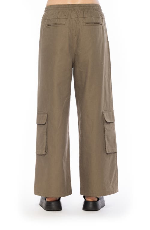 Alexia Admor Evren Drawstring Waist Cargo Pants In Green