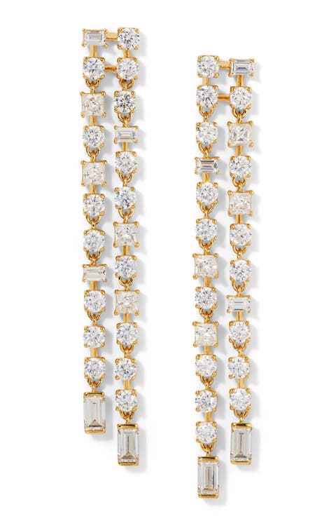 Delphine Double Linear Drop Earrings