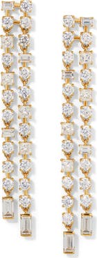 Nadri Delphine Double Linear Drop Earrings