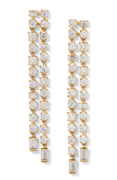 NADRI NADRI DELPHINE DOUBLE LINEAR DROP EARRINGS