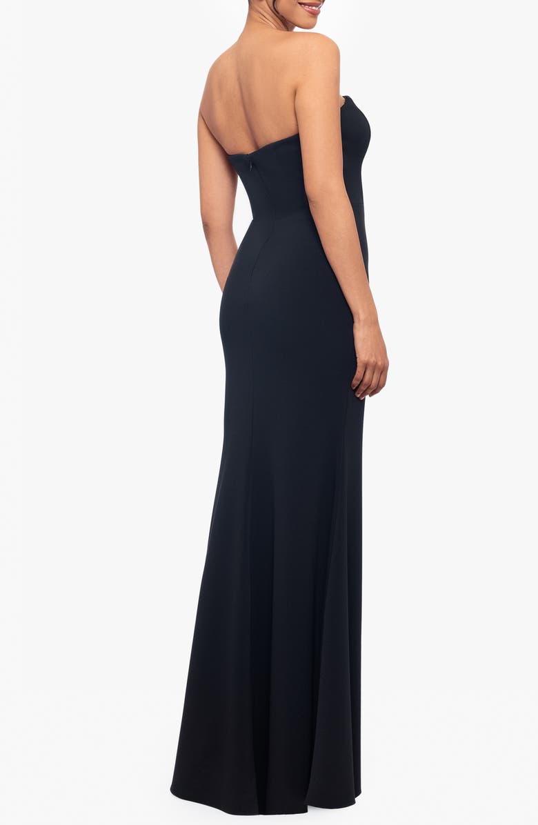 Betsy & Adam Strapless Trumpet Gown, Alternate, color,