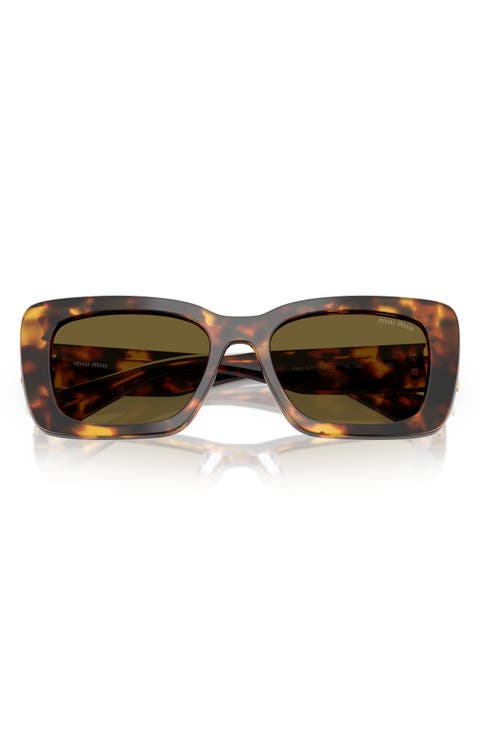 53mm Rectangular Sunglasses