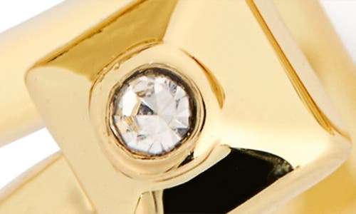 Covet Cz Open Band Ring In Gold