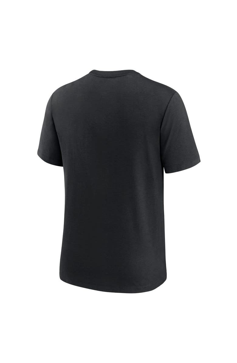 Nike Men's Nike Black Las Vegas Raiders Rewind Playback Logo Tri-Blend T-Shirt, Alternate, color, Black