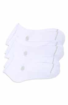 3-Pack Roll Top Quarter Crew Socks