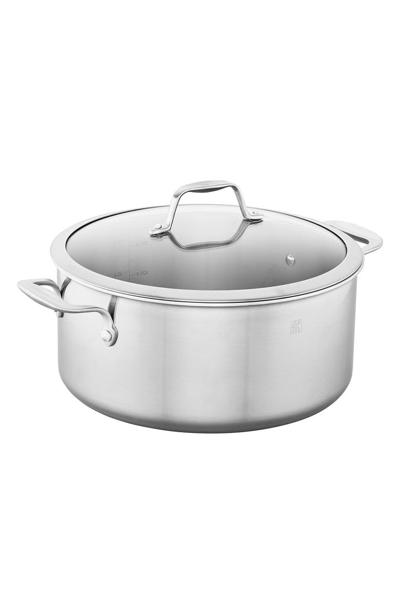 ZWILLING Spirit 3-Ply 8-Quart Stainless Steel Dutch Oven with Lid, Main, color, Stainless Steel