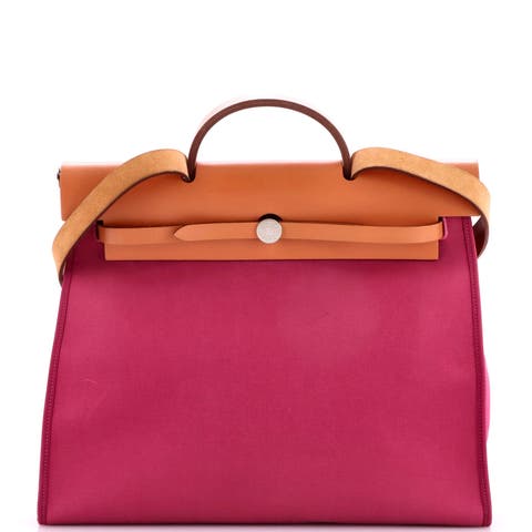 Herbag Zip Leather and Toile 39