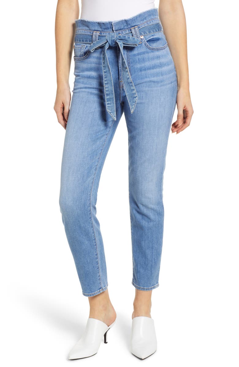 7 For All Mankind <sup>®</sup> Paperbag Waist Jeans, Main, color, 