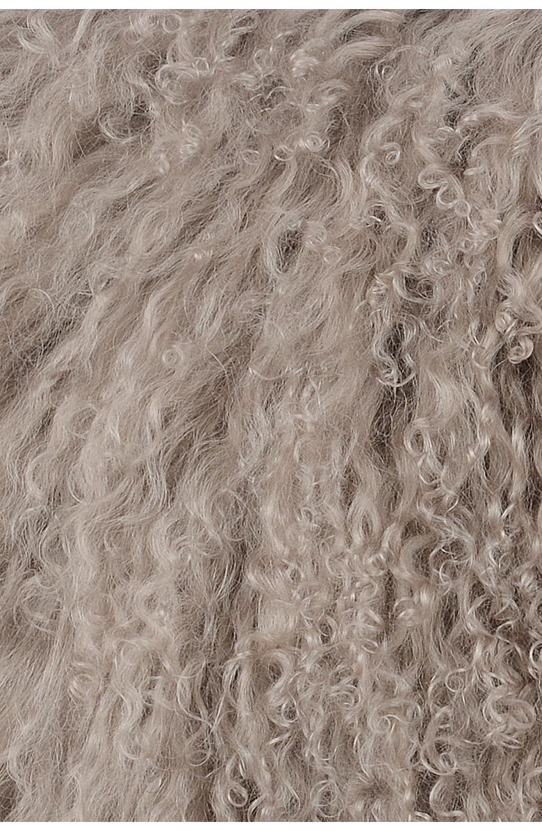 TOV FURNITURE Tibetan Sheep Sandy Brown Large Pillow, Alternate, color,