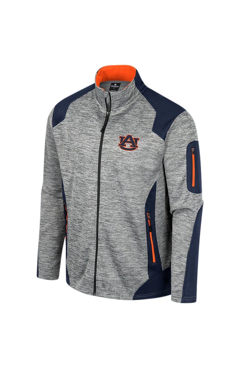 COLOSSEUM Men's Colosseum Gray Auburn Tigers Silberman Color Block Full-Zip Jacket, Alternate, color, 