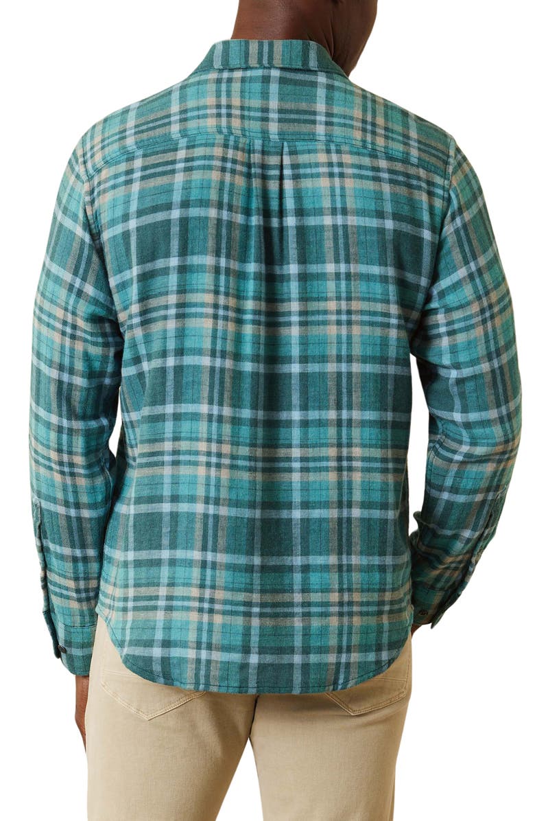 Tommy Bahama Double Duty Plaid Cotton Flannel Button-Up Shirt, Alternate, color,