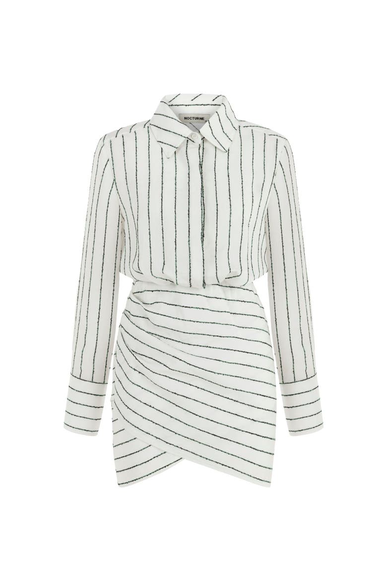 Striped Shirt Dress, Alternate, color, Multi-Colored
