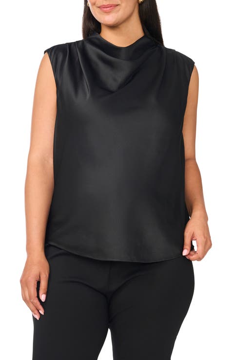 Cowl Neck Sleeveless Top