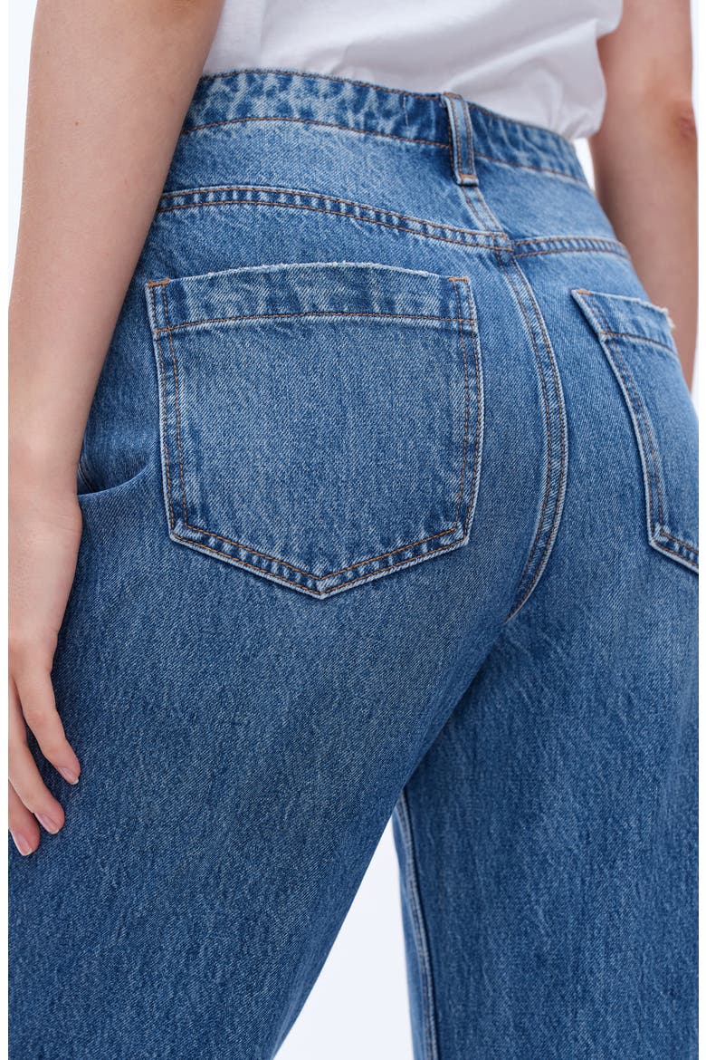High Rise Distressed Mom Jeans, Alternate, color, VIVIBLUE