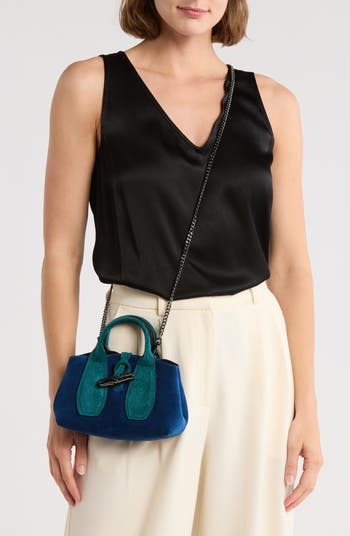 Ro Velour X-Small Top Handle Bag