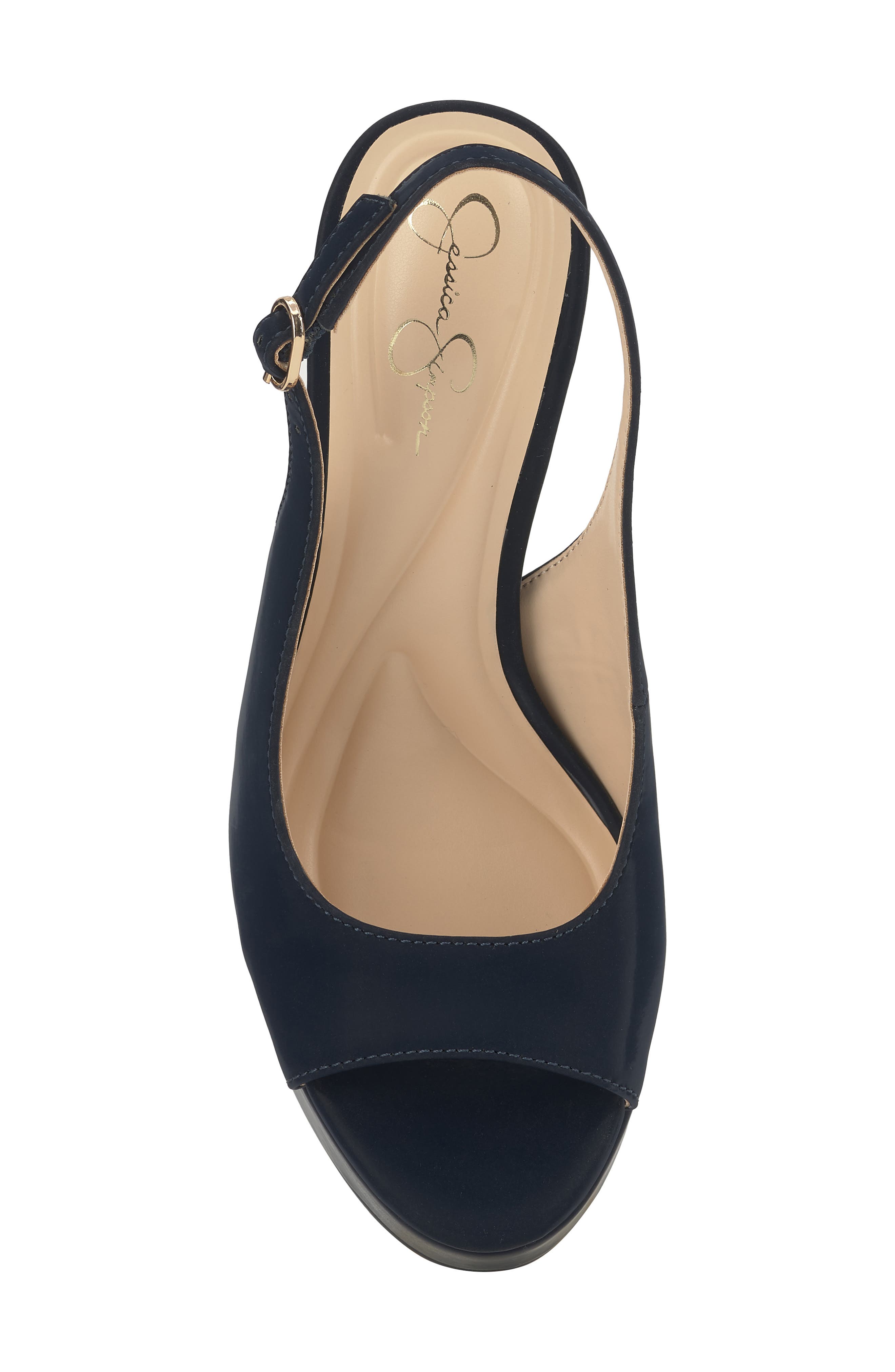 Sibilla Slingback Platform Sandal, Alternate, color, DARK NIGHT