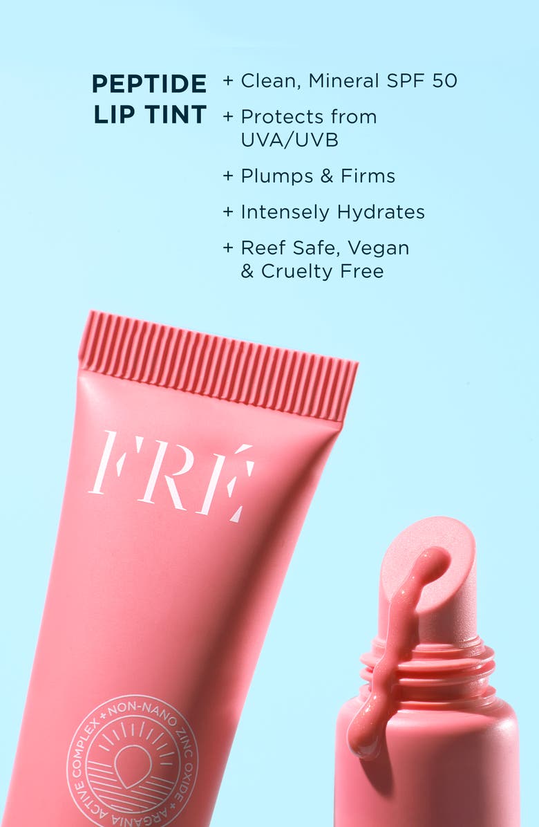 FRÉ Skincare PLUMP ME Peptide Lip Tint Mineral SPF 30, Alternate, color, Pampelonne (Baby Pink)