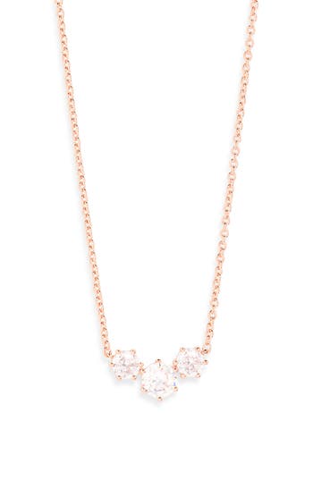 Nadri Serena Mini Frontal Necklace In Gold