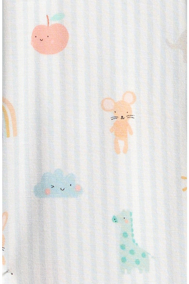 Lullaby Sky Magnetic Convertible Footie, Alternate, color, WHITE
