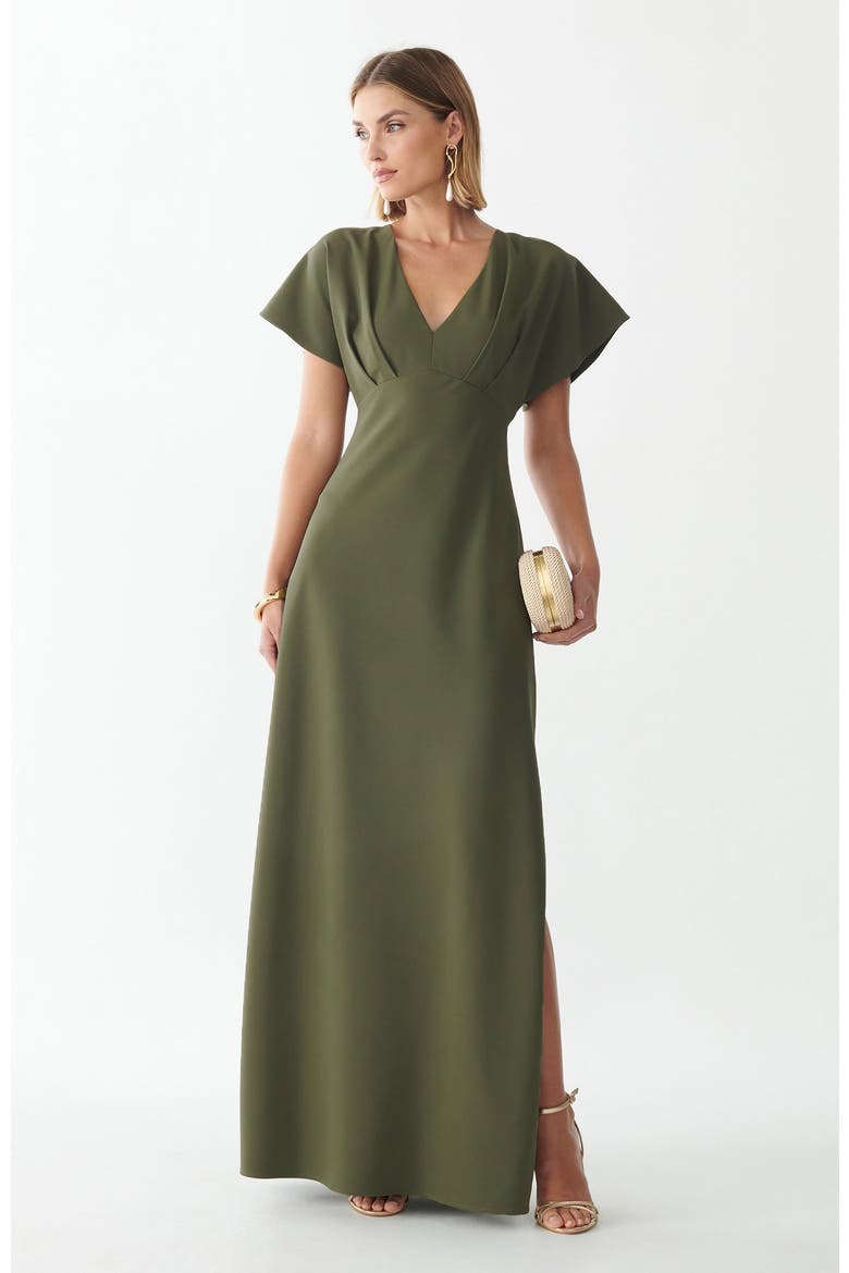 Aura Maxi Dress, Alternate, color, Olive