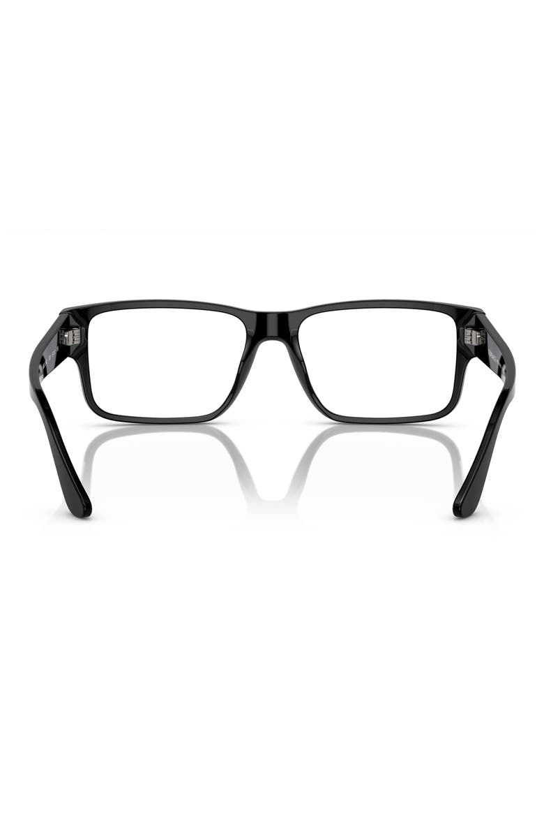 57mm Rectangle optical glasses, Alternate, color, BLACK