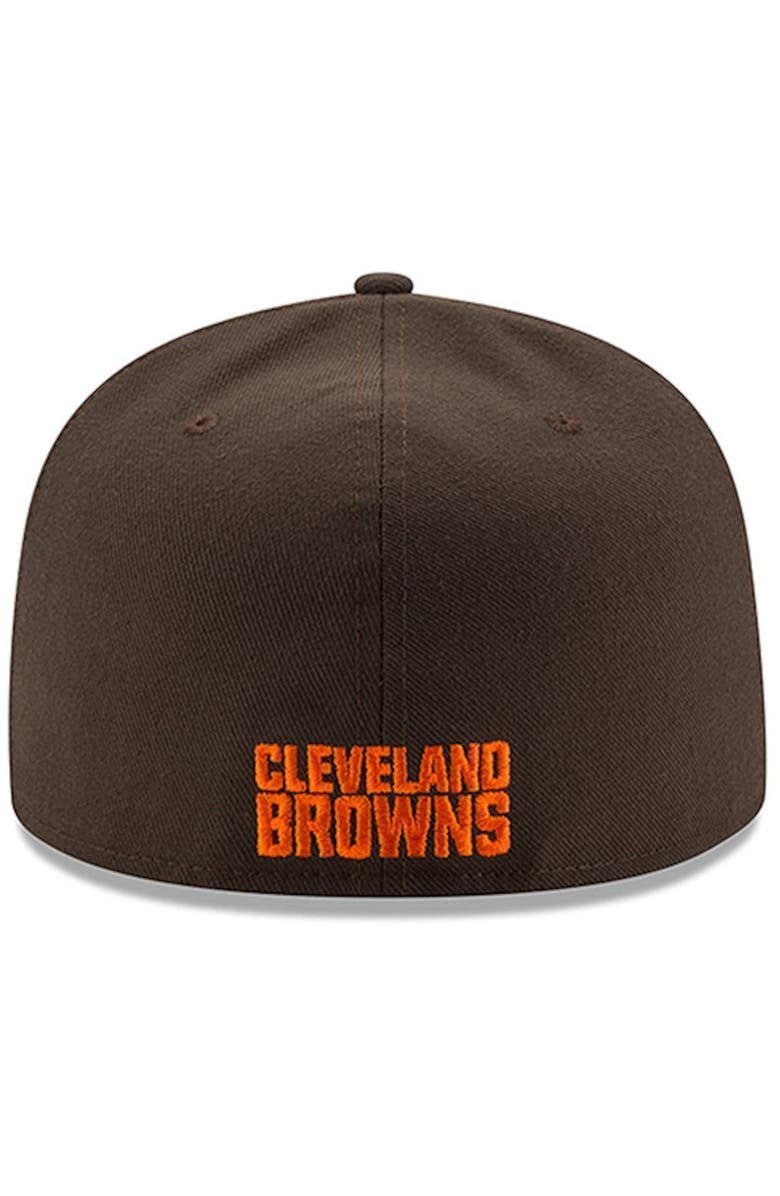 New Era NWE BROWNS BROWN HELMET NFL OMAHA 59FIFTY HATMENFIT, Alternate, color,