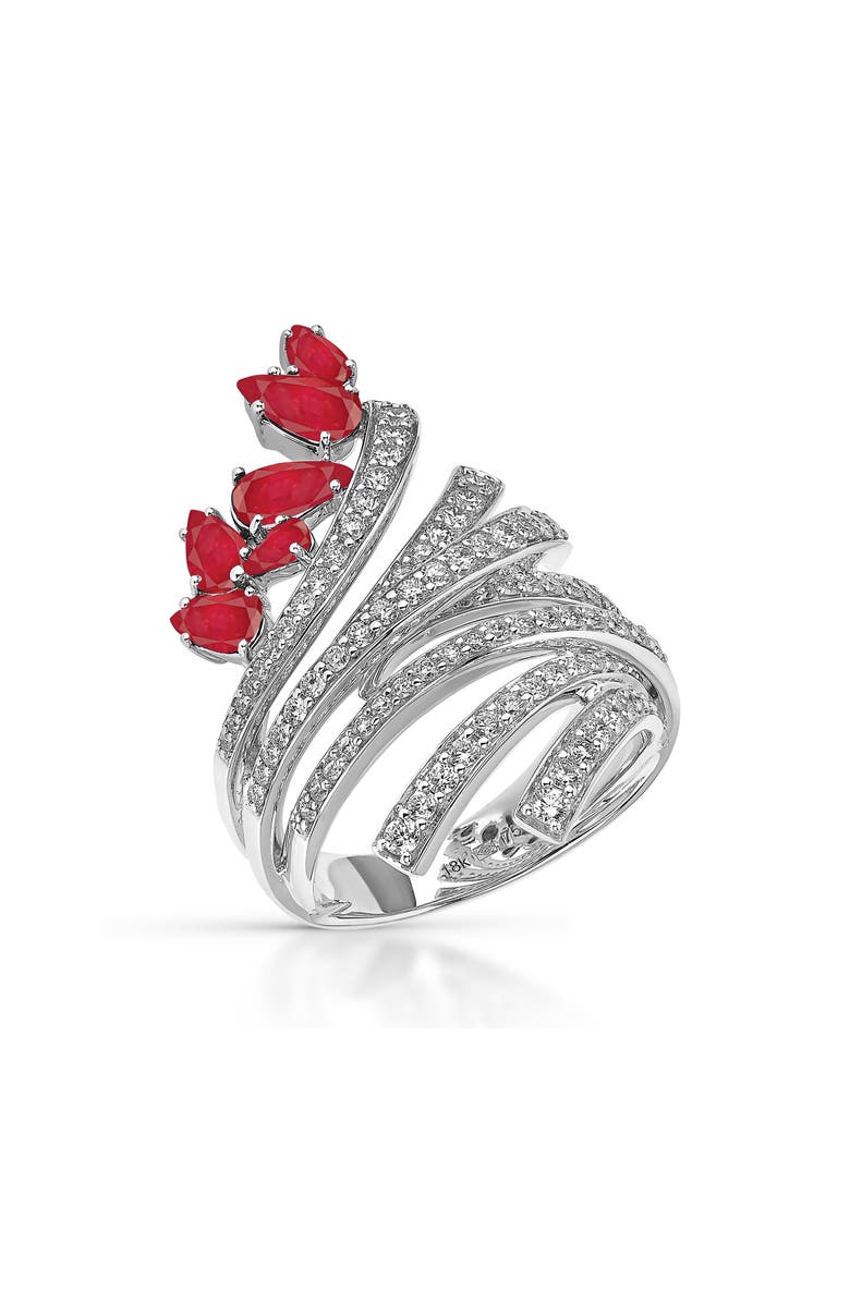 Hueb Mirage Diamond & Ruby Ring, Main, color, 