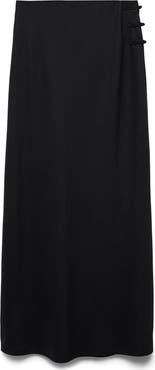 MANGO Woven Maxi Skirt