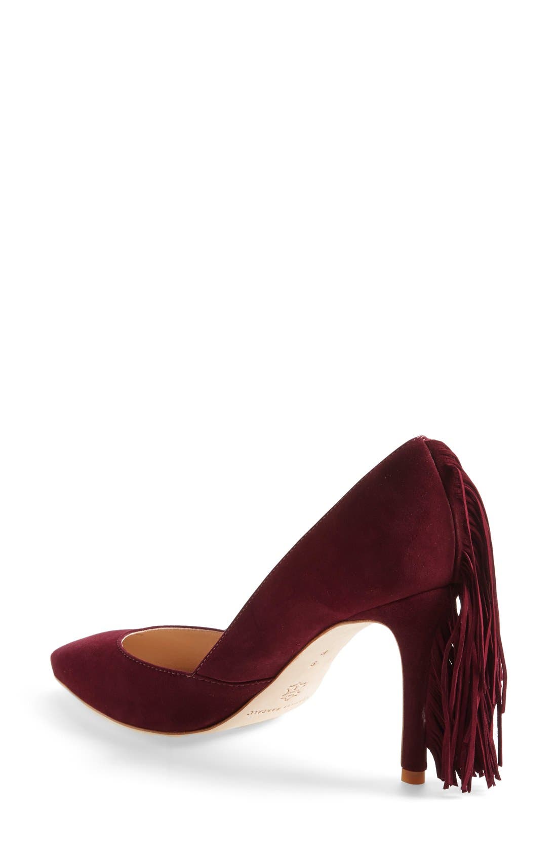'Pari' Pump, Alternate, color, MAROON SUEDE