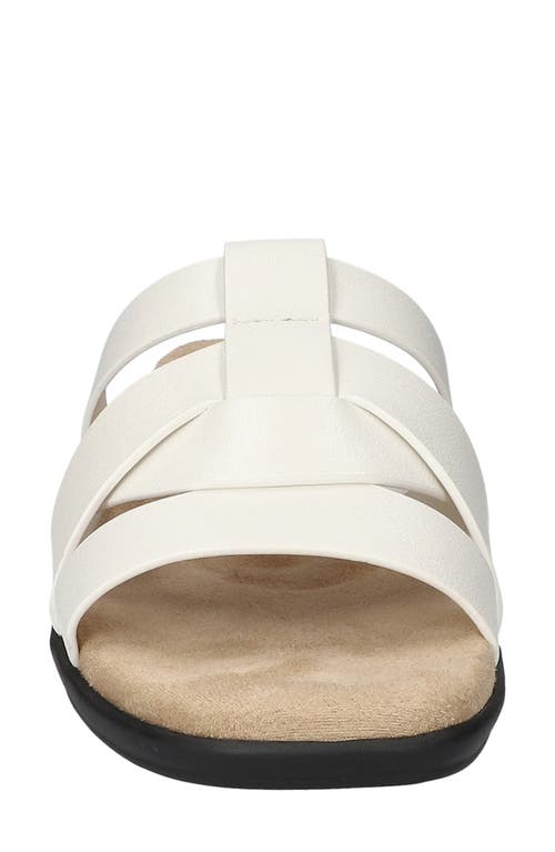 Easy Street Lakeport Slide Sandal In White