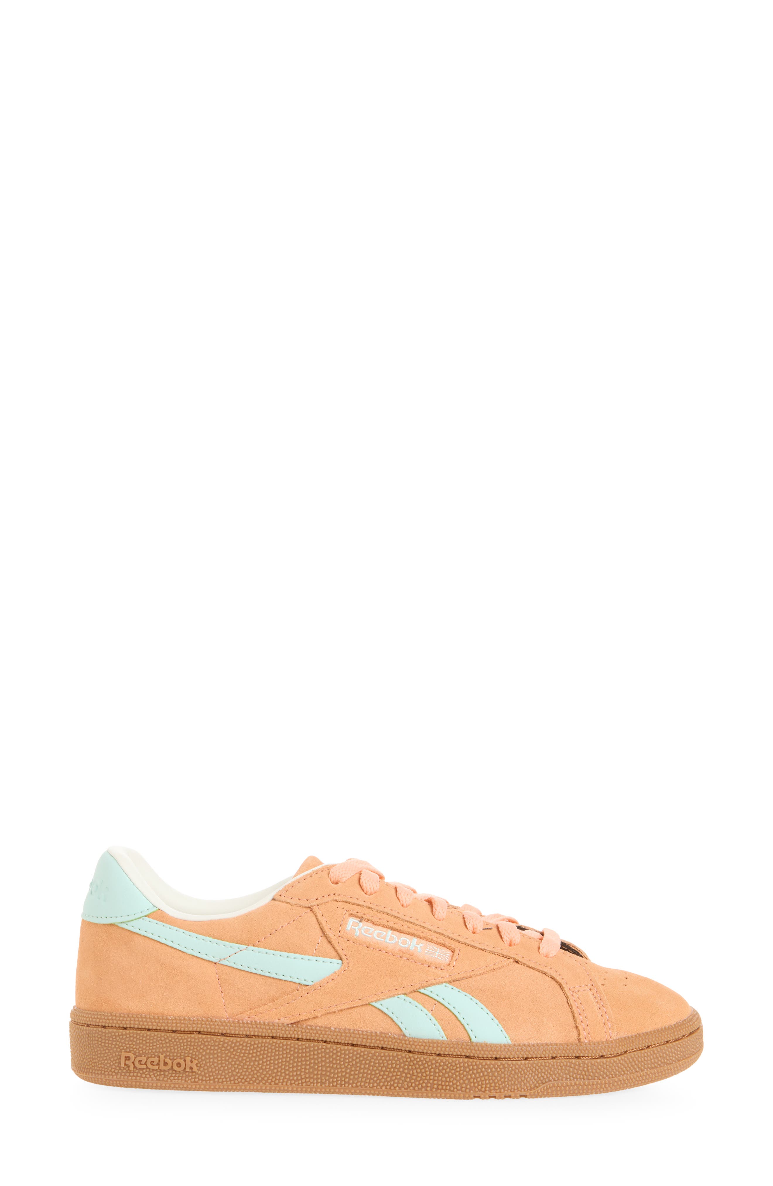 Club C Grounds UK Sneaker, Alternate, color, ORNGE AQUA CHALK