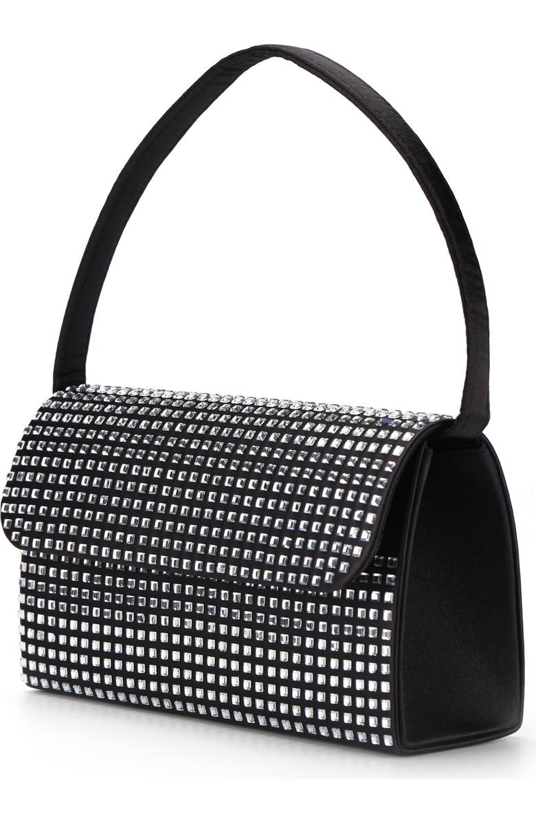 LADY COUTURE Shana Rhinestone Handbag, Alternate, color, Black
