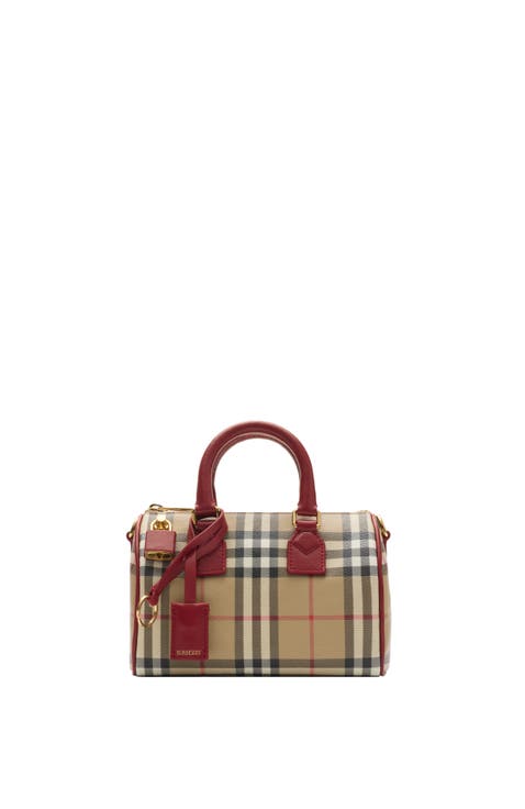Mini Check Bowling Bag