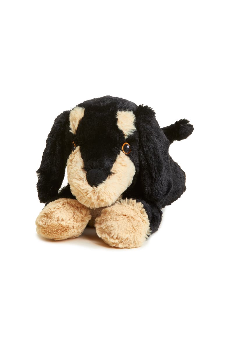 Warmies Dachshund Plush Toy, Main, color, Black