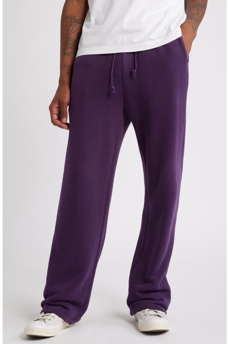 Core Organic Cotton Straight Leg Sweatpants, Main, color, VINTAGE GRAPE